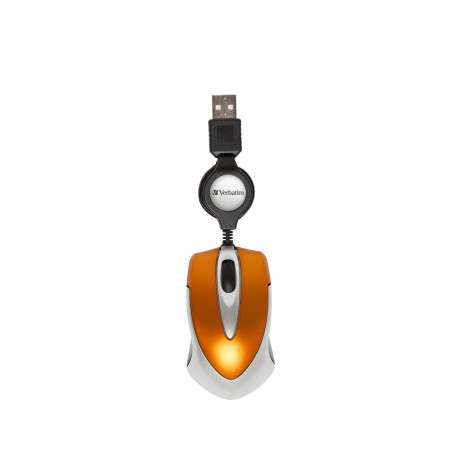 Verbatim Go Mini USB Optique 1000DPI Orange souris - 1