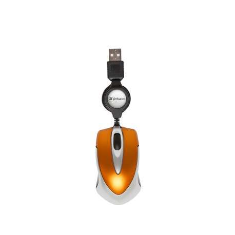 Verbatim Go Mini USB Optique 1000DPI Orange souris - 1