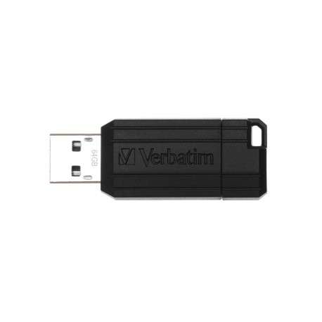 Verbatim PinStripe 64Go USB 2.0 Type A Noir lecteur USB flash - 1