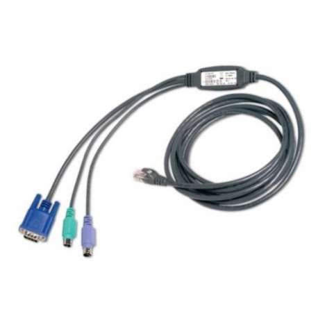 Vertiv Avocent PS2IAC-7 VGA, 2xPS/2 RJ-45 Noir, Bleu, Vert, Violet adaptateur et connecteur de câbles - 1