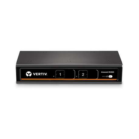 Vertiv Avocent SwitchView, KVM de bureau à 2 ports, DVI-I double liaison, audio, UE - 1
