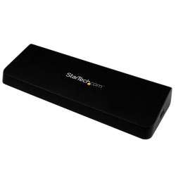 StarTech.com Station d'accueil USB 3.0 PC portable avec DisplayPort 4K - 2 sorties vidéo HDMI / DP - GbE, USB 3.0, charg - 1