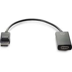 HP 2JA63AA DisplayPort HDMI Type A Standard Noir câble vidéo et adaptateur - 1