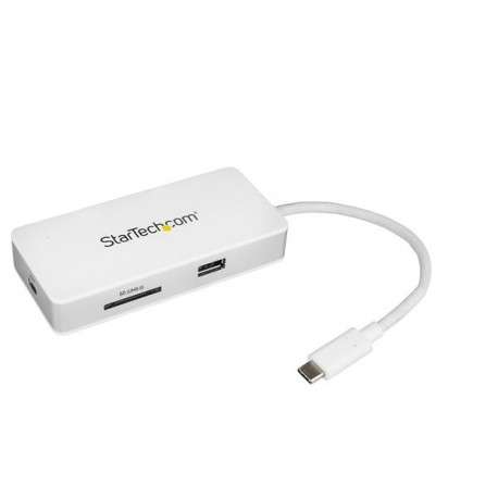 StarTech.com Adaptateur multiport USB-C avec lecteur de carte SD UHS-II, Power Delivery et ports HDMI 4K, GbE et USB 3 - 1