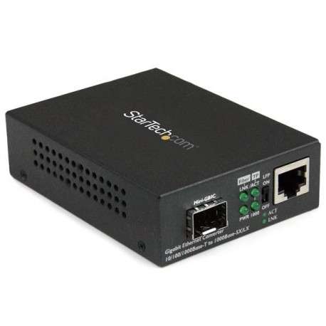 StarTech.com Convertisseur de média Gigabit Ethernet fibre optique avec slot SFP ouvert - 1