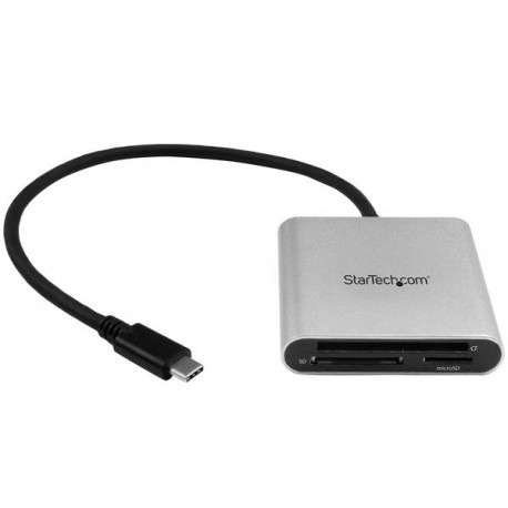 StarTech.com Lecteur et enregistreur multicartes USB 3.0 avec USB-C pour cartes mémoire SD, microSD et CompactFlash - 1