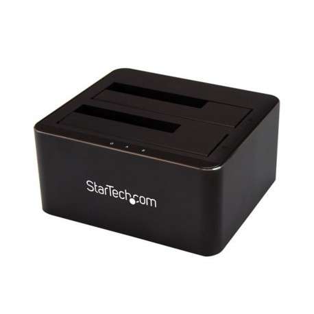 StarTech.com Station d'accueil USB 3.0 pour 2 disques durs SATA 2,5"/3,5" - Dock HDD/SSD à deux baies - 1