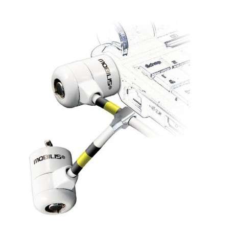 Mobilis 001223 1.8m Blanc câble antivol - 1