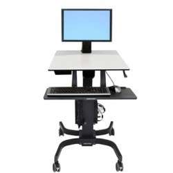 Ergotron WorkFit-C, Single LD Sit-Stand Workstation Multimedia cart Noir, Gris - 1