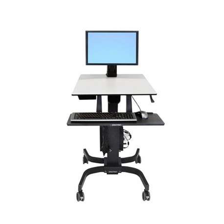 Ergotron WorkFit-C, Single LD Sit-Stand Workstation Multimedia cart Noir, Gris - 1