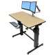Ergotron WorkFit-D, Sit-Stand Desk Sable bureau d'ordinateur - 2