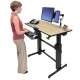 Ergotron WorkFit-D, Sit-Stand Desk Sable bureau d'ordinateur - 5