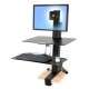 Ergotron WorkFit-S, Single HD with Worksurface+ Multimedia stand Noir - 1