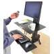 Ergotron WorkFit-S, Single HD with Worksurface+ Multimedia stand Noir - 2