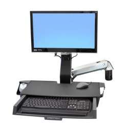 Ergotron StyleView Sit-Stand Combo Arm with Worksurface 24" - 1