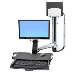Ergotron StyleView Sit-Stand Combo System with Worksurface 24" - 1