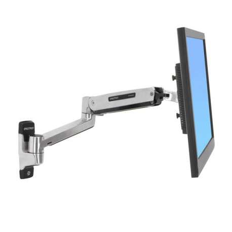 Ergotron LX Sit-Stand Wall Mount LCD Arm Acier inoxydable - 1