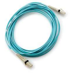 Hewlett Packard Enterprise LC to LC Multi-mode OM3 2-Fiber 5.0m 1-Pack 5m LC LC Bleu câble de fibre optique - 1