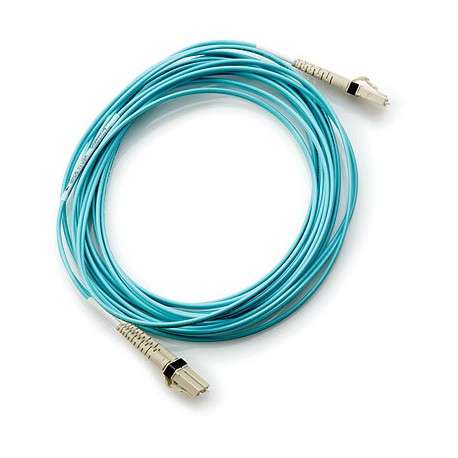 Hewlett Packard Enterprise LC to LC Multi-mode OM3 2-Fiber 5.0m 1-Pack 5m LC LC Bleu câble de fibre optique - 1