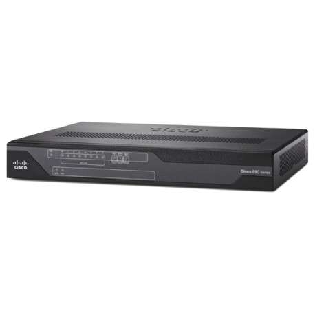 Cisco C897VAM-W-E-K9 Bi-bande 2,4 GHz / 5 GHz Gigabit Ethernet Noir routeur sans fil - 1