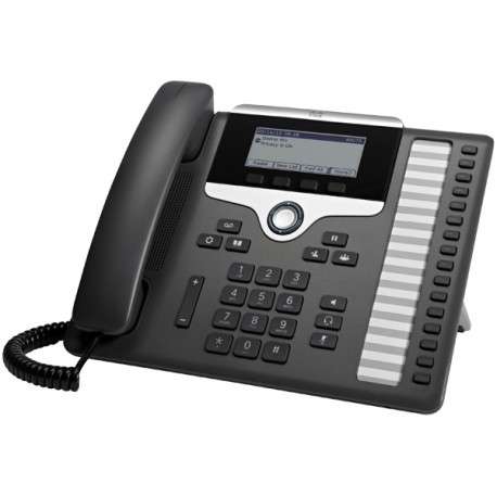 Cisco 7861 Combiné filaire 16lignes LCD Noir, Argent téléphone fixe - 1