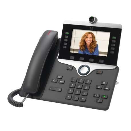 Cisco IP PHONE 8845 Combiné filaire LCD Charbon de bois téléphone fixe - 1