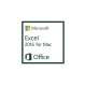 Microsoft Excel 2016 for Mac, 1u - 1