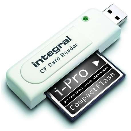 Integral INCRCF USB 2.0 Blanc lecteur de carte mémoire - 1