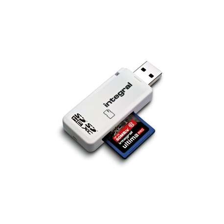 Integral INCRSDNRP USB 2.0 Blanc lecteur de carte mémoire - 1