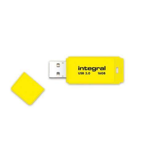 Integral Neon USB 3.0 16GB 16Go USB 3.0 3.1 Gen 1 Capacity Jaune lecteur USB flash - 1