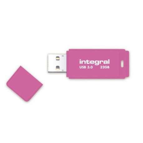 Integral Neon USB 3.0 32GB 32Go USB 3.0 3.1 Gen 1 Capacity Rose lecteur USB flash - 1