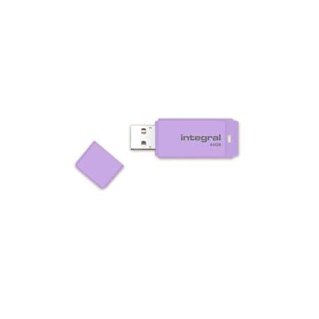 Integral Pastel 64GB 64Go USB 2.0 Capacity Violet lecteur USB flash - 1