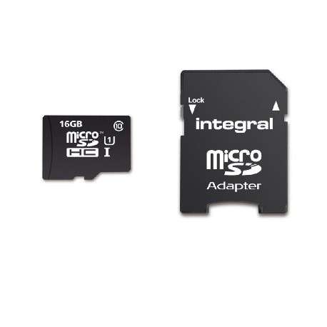 Integral UltimaPro 16Go MicroSDHC UHS-I Classe 10 mémoire flash - 1
