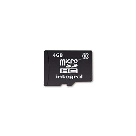 Integral 4GB microSDHC 4Go MicroSDHC Classe 10 mémoire flash - 1