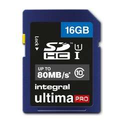 Integral 16GB SDHC UltimaPro 16Go SDHC UHS-I Classe 10 mémoire flash - 1