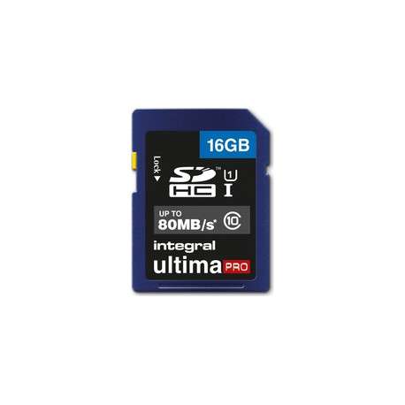 Integral 16GB SDHC UltimaPro 16Go SDHC UHS-I Classe 10 mémoire flash - 1
