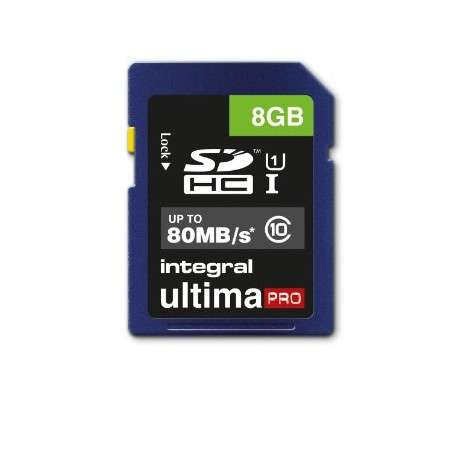 Integral 8GB SDHC UltimaPro 8Go SDHC UHS-I Classe 10 mémoire flash - 1