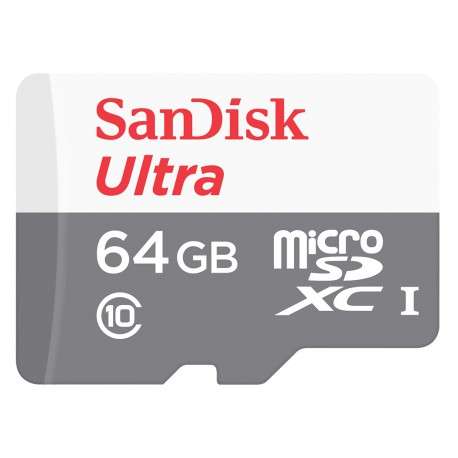 Sandisk Ultra MicroSDXC 64GB UHS-I 64Go MicroSDXC UHS-I Classe 10 mémoire flash - 1
