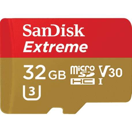 Sandisk Extreme 32Go MicroSDHC UHS-I Classe 10 mémoire flash - 1