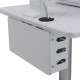 Ergotron SV10-1300-0 24" Portable flat panel floor stand Blanc socle d'écrans plats - 7