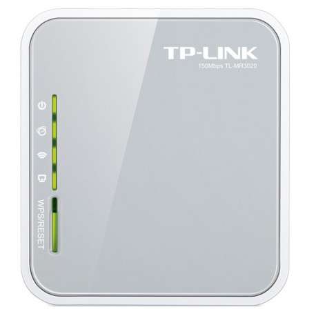 TP-LINK TL-MR3020 Monobande  2,4 GHz Fast Ethernet 3G 4G Gris, Blanc routeur sans fil - 1