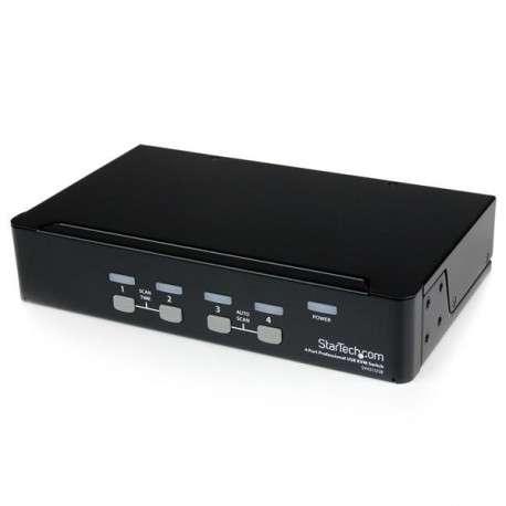 StarTech.com Commutateur KVM 4 Ports VGA USB, Montage en Rack - Switch KVM - 1920x1440 - 1