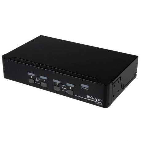 StarTech.com Commutateur KVM DisplayPort USB 4 ports avec audio - 1