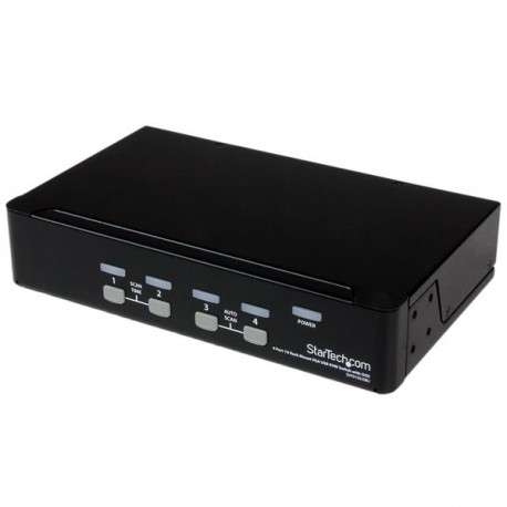 StarTech.com Commutateur KVM 4 Ports VGA USB, Montage en Rack et OSD - Switch KVM - 1920x1440 - 1