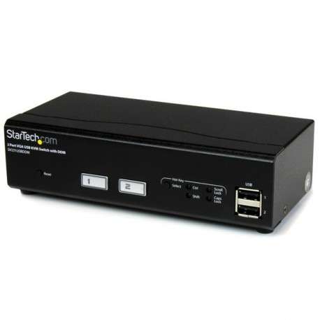 StarTech.com Switch KVM USB / VGA à 2 ports avec commutation rapide DDM et câbles - Commutateur KVM - 1