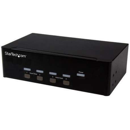 StarTech.com Switch KVM USB double VGA à 4 ports avec hub USB 2.0 à 2 ports - 1