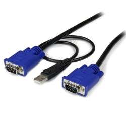 StarTech.com Câble pour Switch KVM VGA avec USB 2 en 1 - 3m - 1