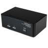 StarTech.com Commutateur KVM USB et double DVI à 2 ports avec audio et hub USB 2.0 - 1