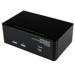 StarTech.com Switch KVM USB 2 Ports DVI VGA avec Audio - Commutateur Concentrateur USB 2.0 - 1