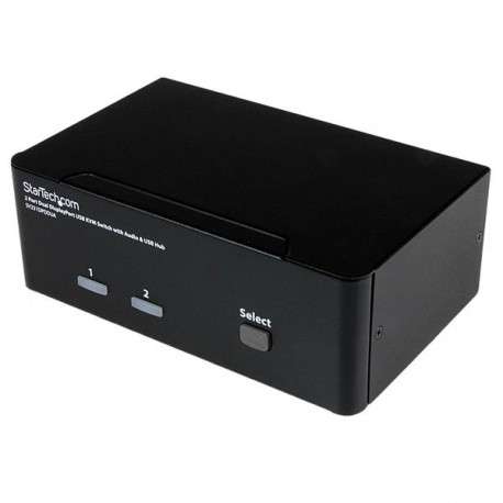 StarTech.com Commutateur KVM 2 Ports DisplayPort, USB et Audio - Switch KVM - 2560x1600 - 1